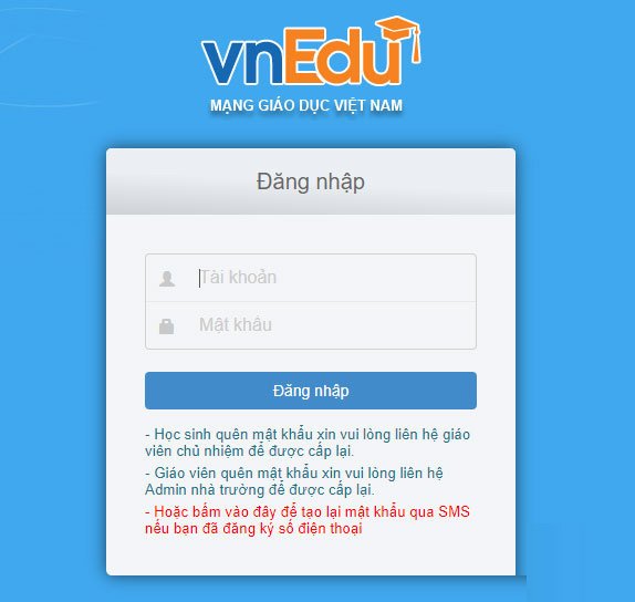 Cách sửa lỗi không đăng nhập được VnEdu
