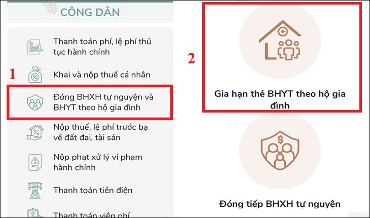Hướng dẫn gia hạn BHYT trực tuyến