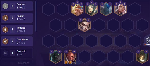 đội hình dtcl 5.5