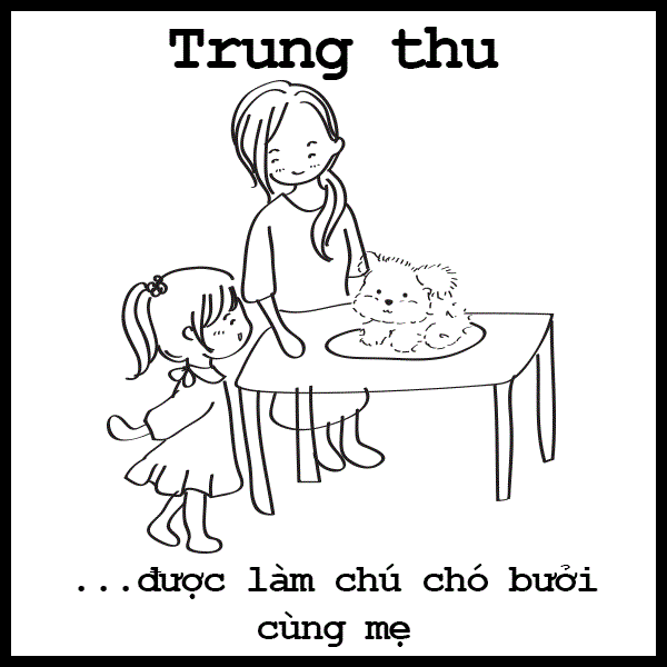 Tổng hợp các bức tranh tô màu tết trung thu