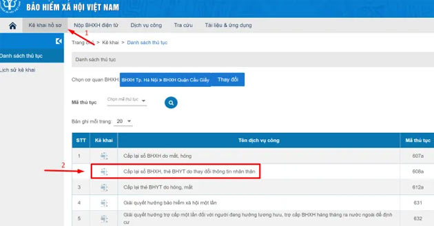 Thủ tục xin cấp lại sổ bảo hiểm xã hội online qua Cổng thông tin dịch vụ BHXH Việt Nam