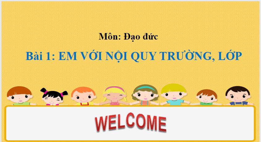 Giáo án PowerPoint Đạo Đức lớp 1 sách Cánh Diều