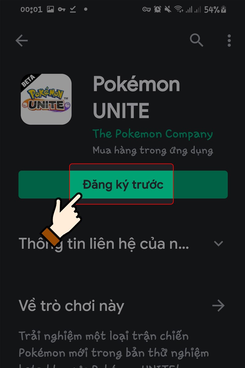 Cách tải Pokemon Unite trên điện thoại Android