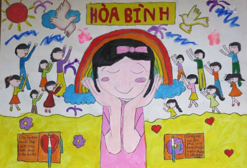 Vẽ tranh chủ đề hòa bình