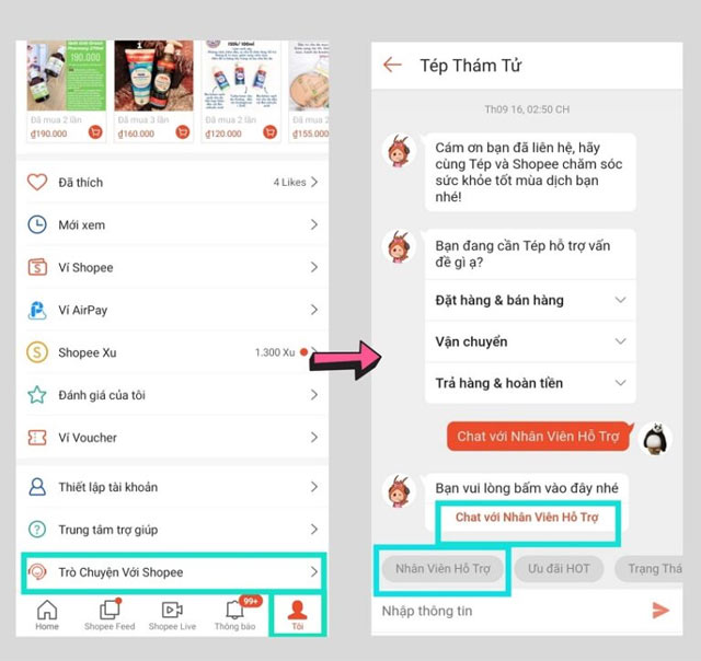 Kiểm tra đơn hàng Shopee bằng mã đơn hàng
