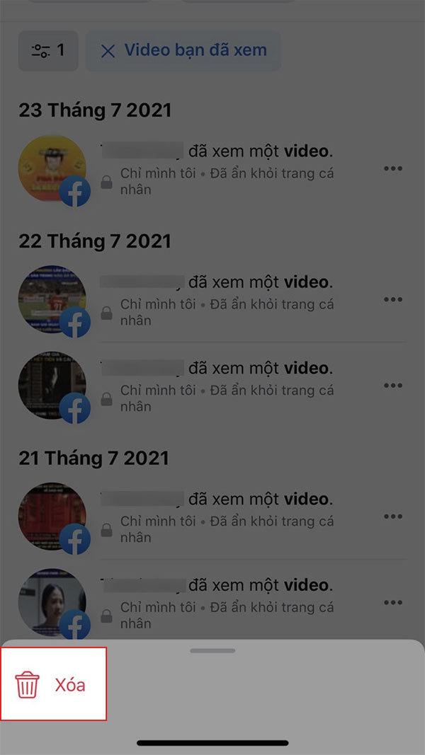 Cách xóa lịch sử xem trên Watch Facebook nhanh nhất