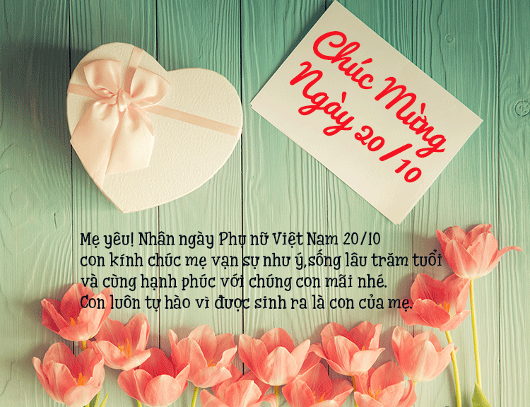 Hình ảnh động chúc mừng ngày phụ nữ Việt Nam