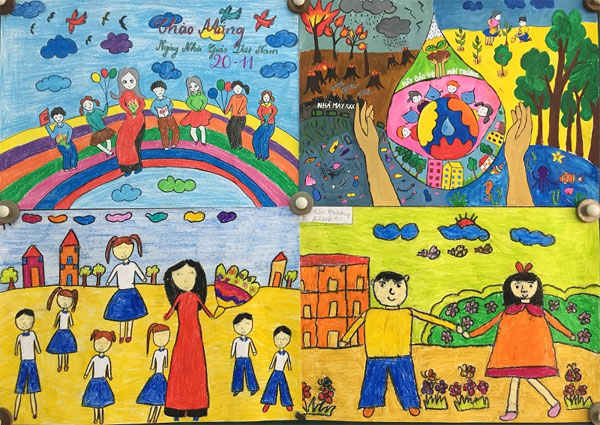 Tranh vẽ về ngày 20/11