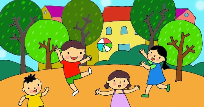 Viết 3 - 4 câu kể về một giờ ra chơi ở trường em