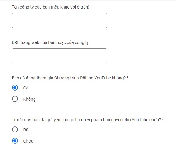 Đăng ký bản quyền video Youtube