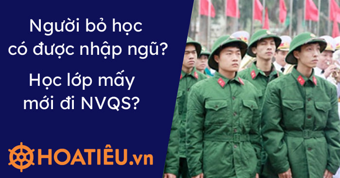Trình độ học vấn để được tham gia nghĩa vụ quân sự