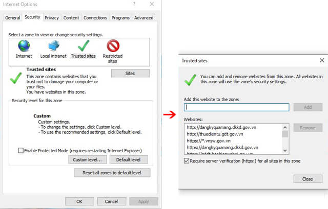 Sửa lỗi Application Blocked by Java Security