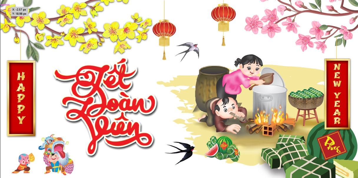 Hình ảnh chúc tết chúc mừng năm mới 2024 đẹp