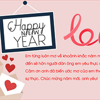 Lời chúc cuối năm 2025 cho người yêu