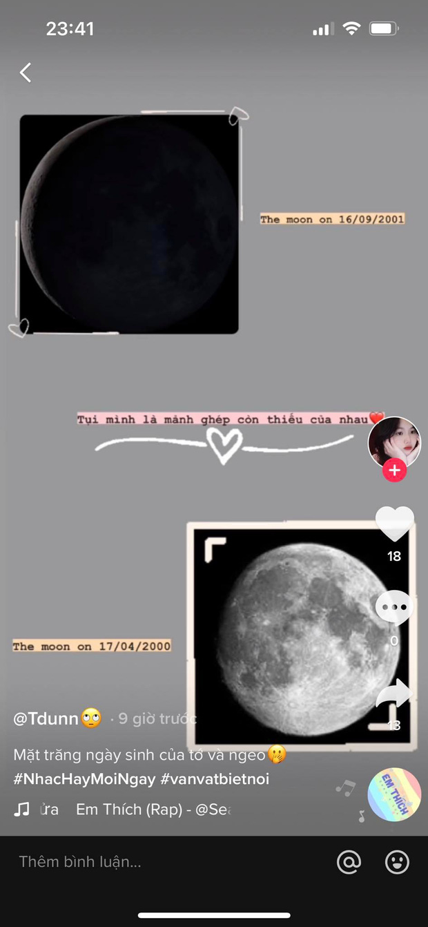 Ghép mặt trăng ngày sinh