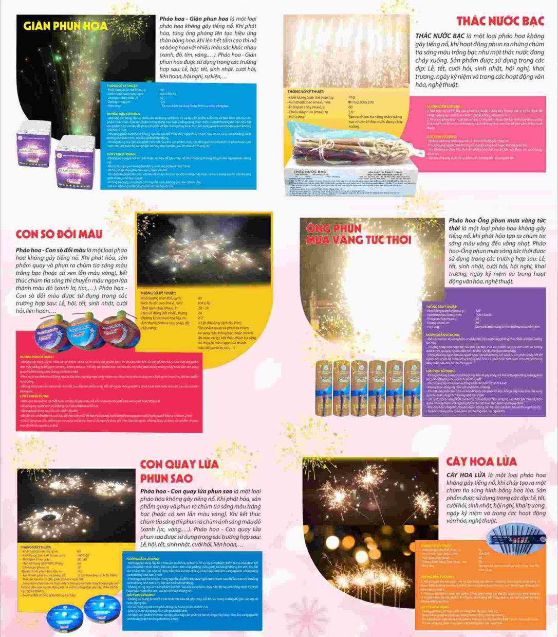 Cách sử dụng pháo hoa của Bộ quốc phòng