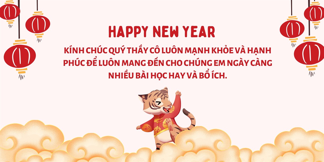 Thiệp chúc mừng năm mới Tự làm