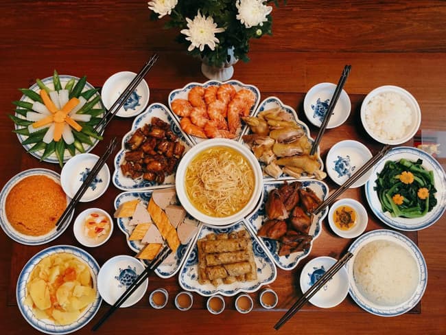 Mâm cúng tất niên cuối năm