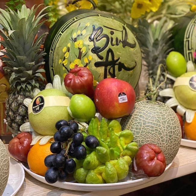 Mâm ngũ quả đẹp ngày Tết 2023