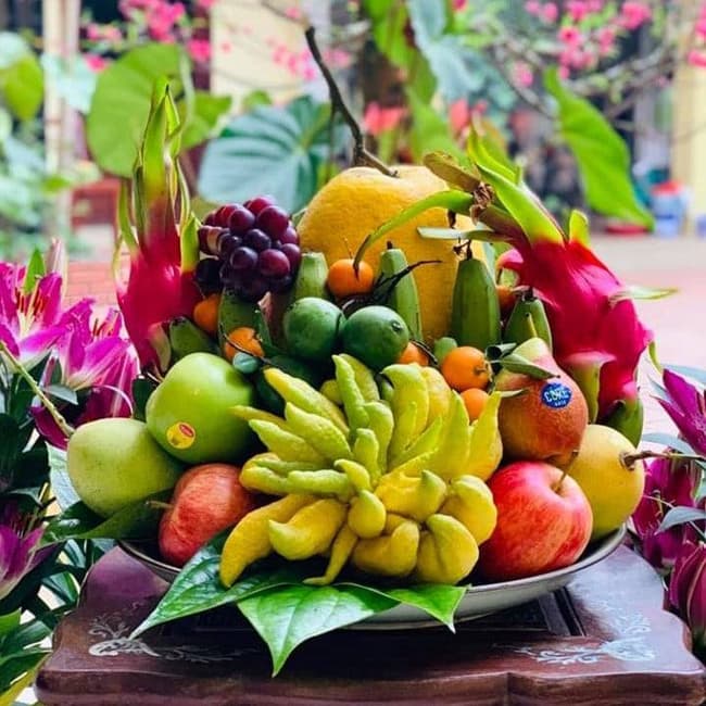 Mâm ngũ quả đẹp ngày Tết 2023