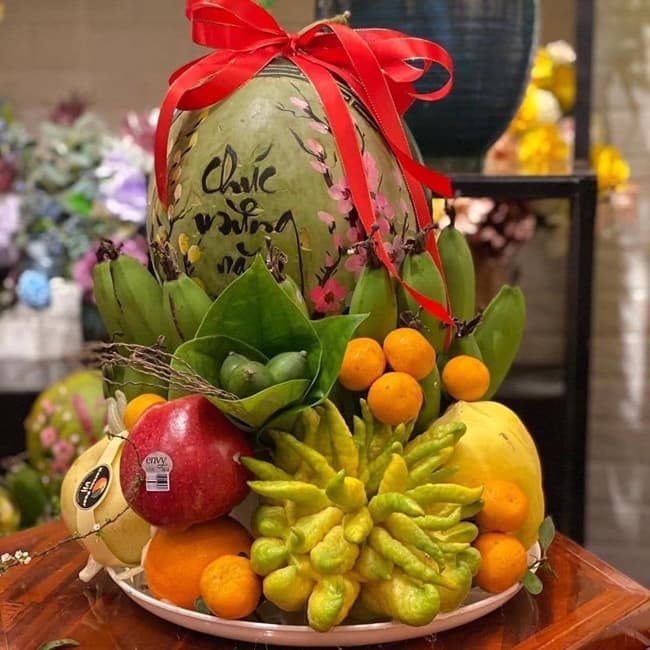 Mâm ngũ quả đẹp ngày Tết 2023