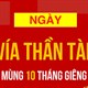 Mùng 10 vía thần Tài cúng gì?