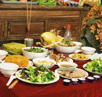 Bài cúng đầu năm ngoài sân 2024