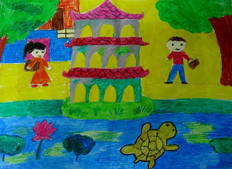 Vẽ tranh về Hà Nội đẹp nhất