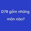 D78 gồm những môn nào?