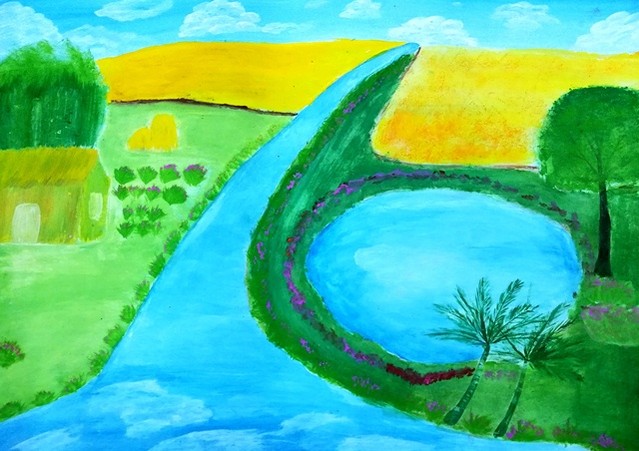 Mẫu tranh vẽ Vì một hành tinh xanh