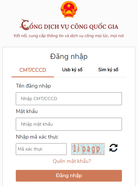 Cách tra cứu thông tin cá nhân trên cổng dịch vụ công
