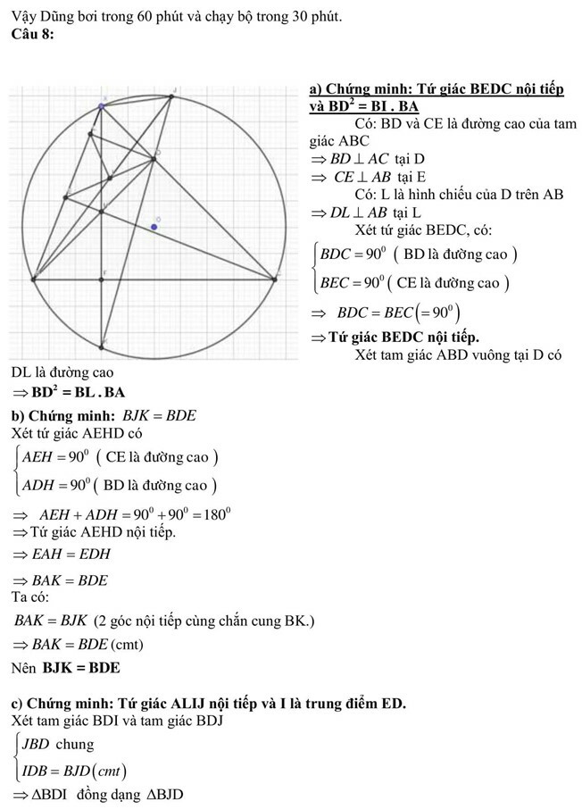 Đáp án đề thi tuyển sinh lớp 10 môn Toán TP HCM 2019