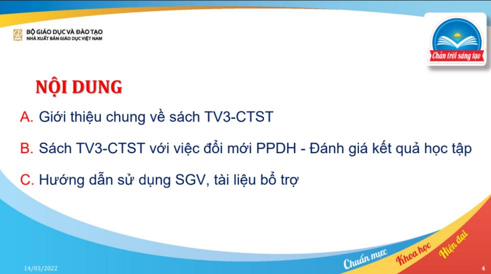 Xem SGK Tiếng Việt lớp 3 bộ Chân trời sáng tạo