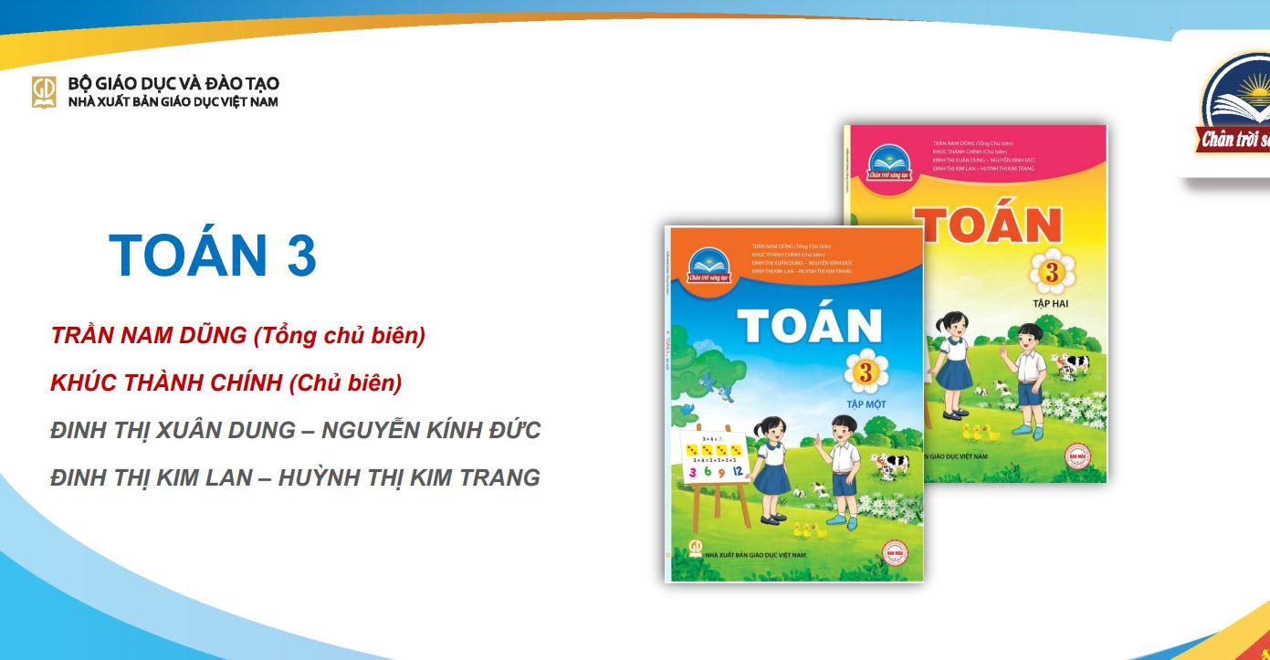 Tài liệu giới thiệu sách giáo khoa Toán lớp 3 bộ Chân trời sáng tạo