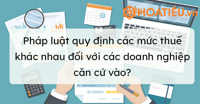 Pháp luật quy định các mức thuế khác nhau đối với các doanh nghiệp căn cứ vào?