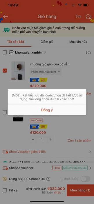 Lỗi M02, M04 Shopee là gì và cách khắc phục