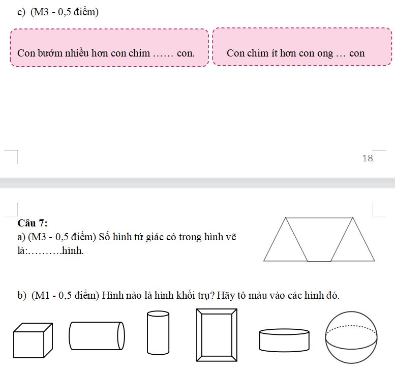 Đề thi học kì 2 môn Toán lớp 2 sách Cánh Diều 2022