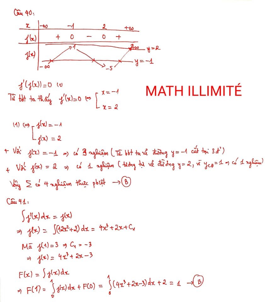 Lời giải chi tiết đề minh họa THPT môn Toán