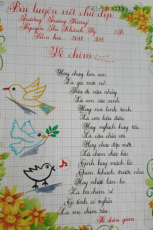 Mẫu luyện viết chữ đẹp