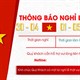 Mẫu thông báo nghỉ lễ 30/4 và 1/5 2024 