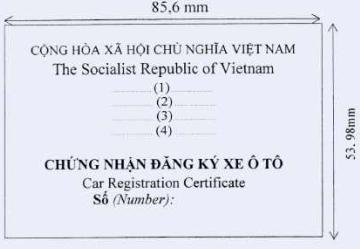 Giấy Chứng nhận đăng ký xe ô tô
