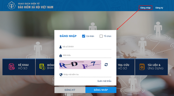  Cách đăng kí nhận lương hưu qua tài khoản ngân hàng trên cổng dịch vụ công