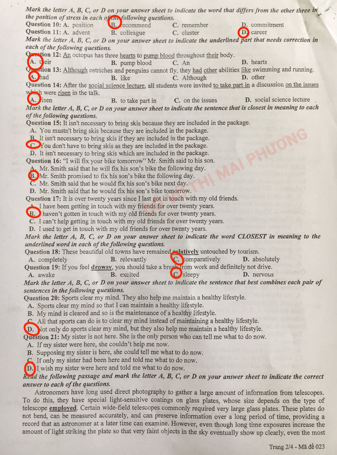 De thi thu tot nghiep THPT mon Anh 2022 - So GD Ha Noi