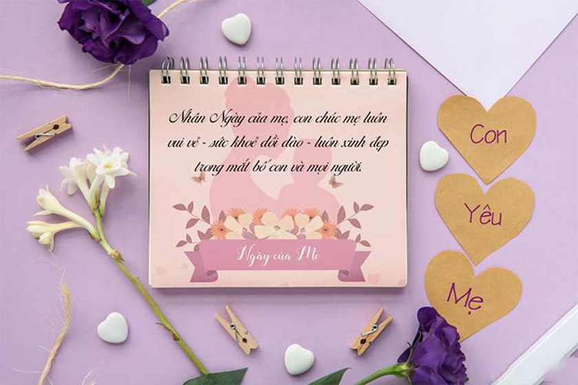 Mẫu thiệp Ngày của mẹ ý nghĩa