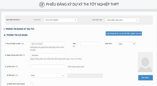 Hướng dẫn đăng ký thi tốt nghiệp THPT 2024 trực tuyến