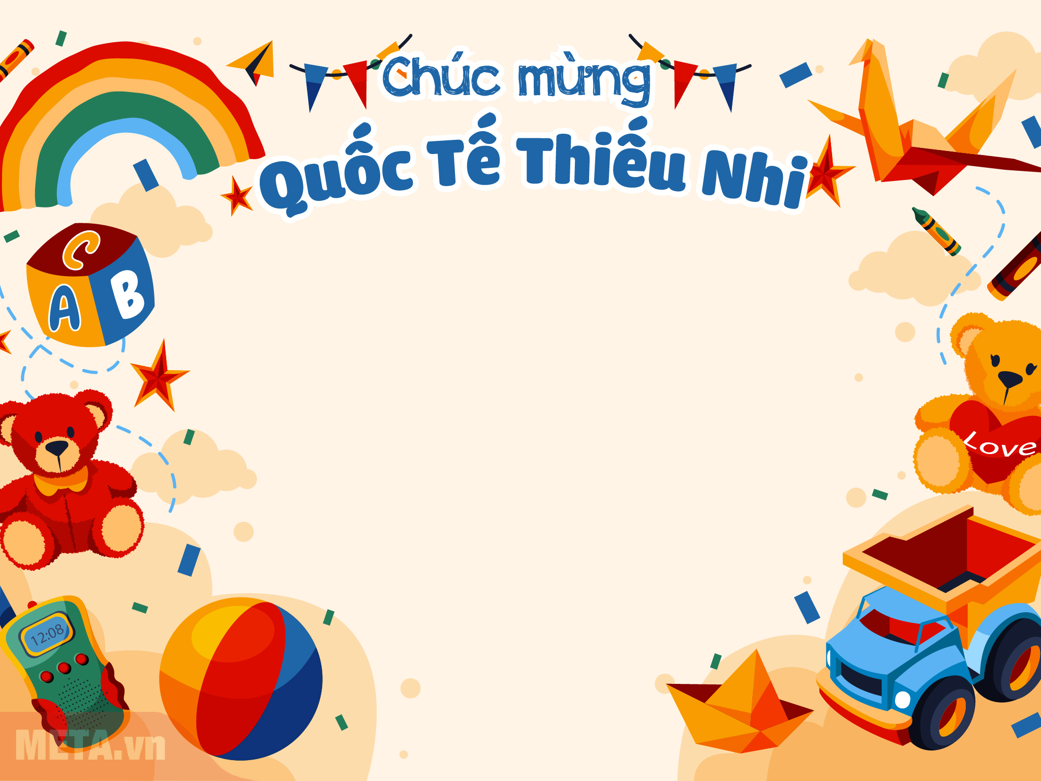 Thiệp chúc mừng ngày Quốc tế Thiếu nhi 1/6