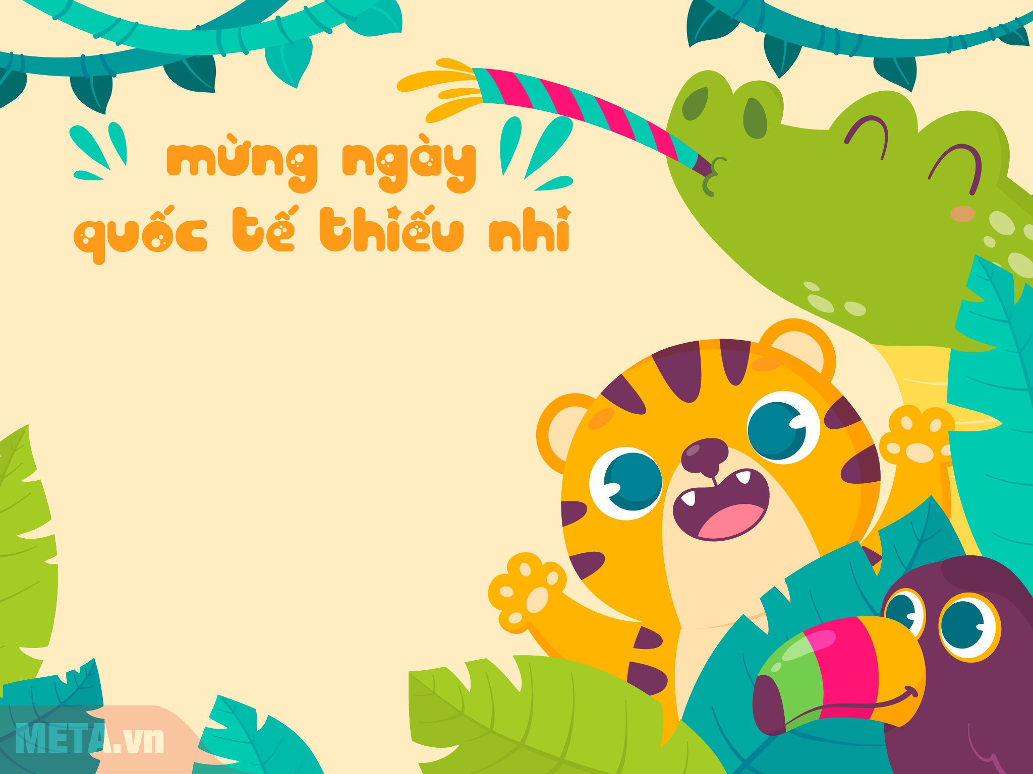 Mẫu thiệp mừng ngày Quốc tế Thiếu nhi