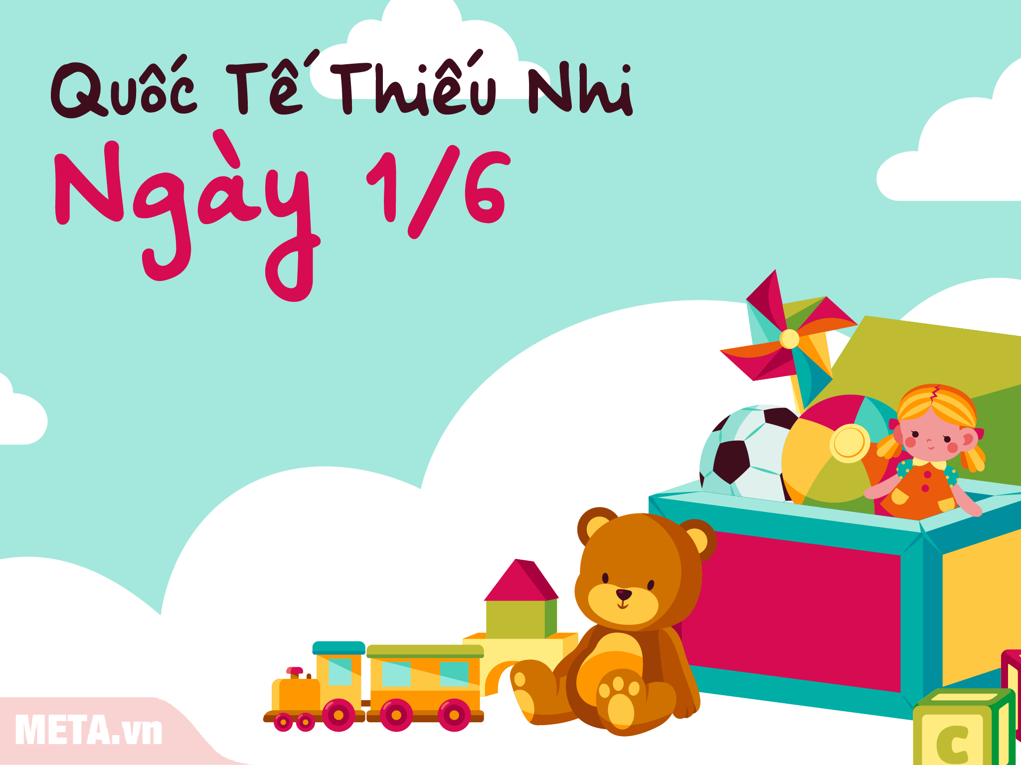 Thiệp mừng ngày Quốc tế Thiếu nhi