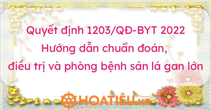 Hướng dẫn chuẩn đoán, điều trị và phòng bệnh sán lá gan lớn