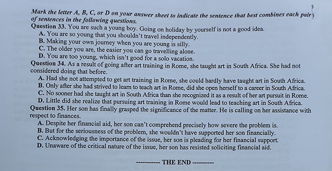 Đề Anh thi vào 10 chuyên Khoa học Xã hội và Nhân văn 2022